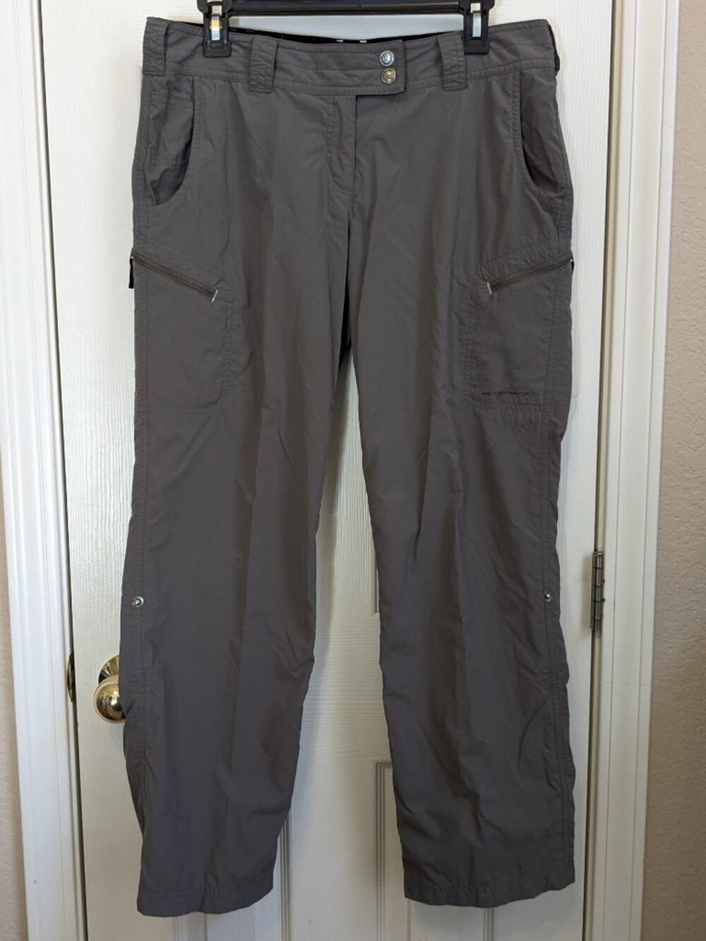 ExOfficio Cargo Hiking Pant Women 10 Khaki Pockets